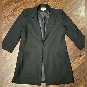 Elizabeth and James Women’s 3/4 length sleeves black jacket